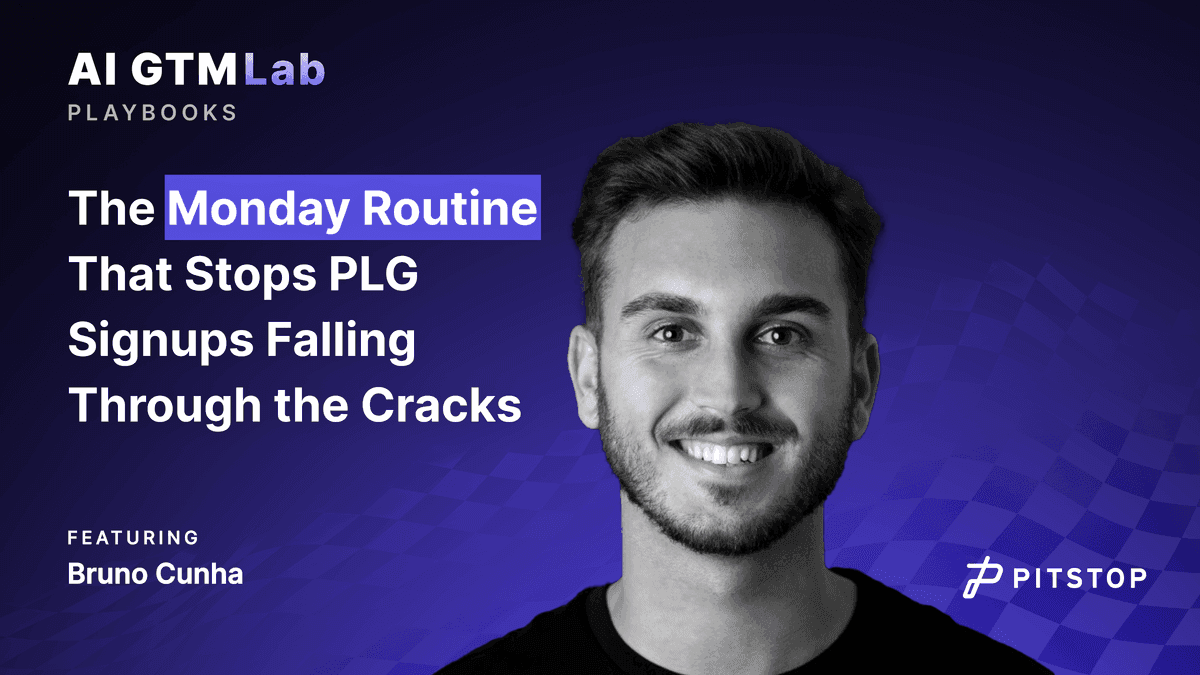 The Monday Routine That Stops PLG Signups Falling Through the Cracks, featuring Bruno Cunha
